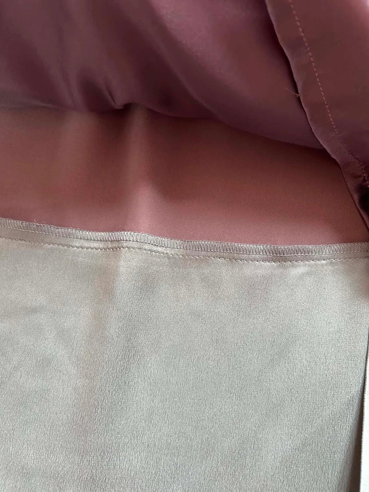 🩵🍃Saia 100% seda cottagecore romântica schabby chic vintage quiet luxury silk skirt 36/38🍃🩵 – photo 14